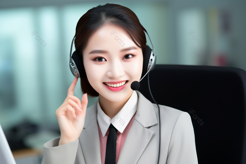 客服女性室内上班的客服小姐姐摄影真实职业,高清,摄影图,摄影图片,图片大全,摄影图免费下载